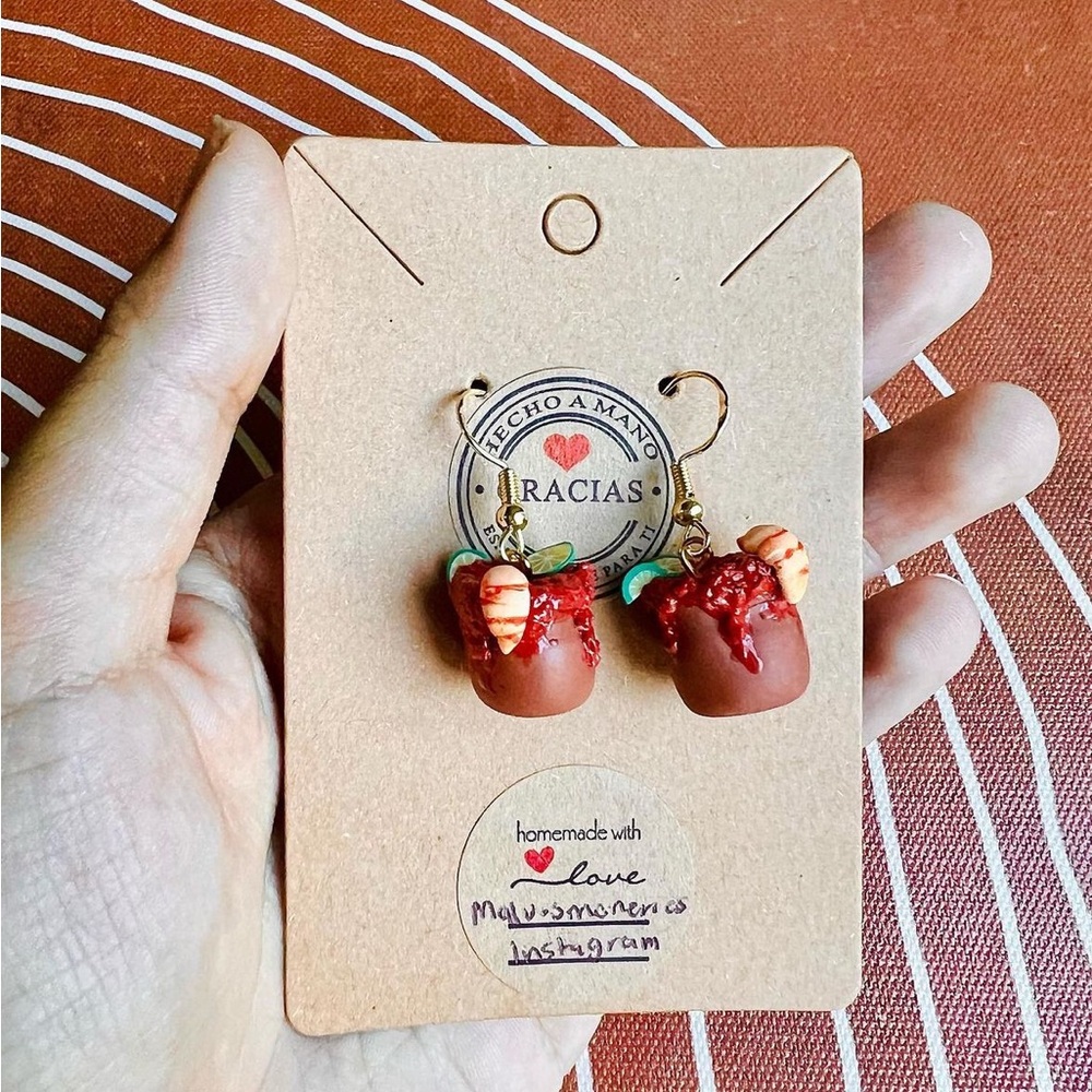 Earrings barritas mexican earrings hand made